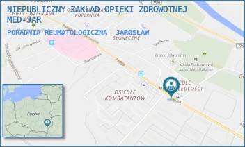PORADNIA REUMATOLOGICZNA - NIEPUBLICZNY ZAKŁAD OPIEKI ZDROWOTNEJ MED-JAR - UL. 3-GO MAJA 65,  JAROSŁAW
