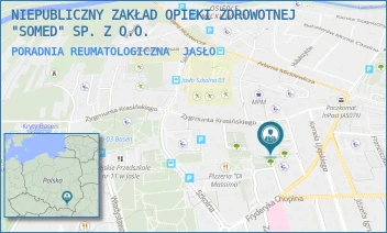 PORADNIA REUMATOLOGICZNA - NIEPUBLICZNY ZAKŁAD OPIEKI ZDROWOTNEJ "SOMED" SP. Z O.O. - UL. ZYGMUNTA KRASIŃSKIEGO 17,  JASŁO