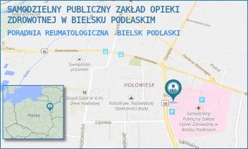 PORADNIA REUMATOLOGICZNA - SAMODZIELNY PUBLICZNY ZAKŁAD OPIEKI ZDROWOTNEJ W BIELSKU PODLASKIM - KLESZCZELOWSKA 1, BIELSK PODLASKI
