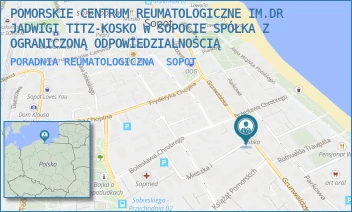 PORADNIA REUMATOLOGICZNA - POMORSKIE CENTRUM REUMATOLOGICZNE IM.DR JADWIGI TITZ-KOSKO W SOPOCIE SPÓŁKA Z OGRANICZONĄ ODPOWIEDZIALNOŚCIĄ - UL. GRUNWALDZKA 1/3,  SOPOT