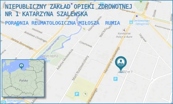 PORADNIA REUMATOLOGICZNA MIŁOSZA - NIEPUBLICZNY ZAKŁAD OPIEKI ZDROWOTNEJ NR 1 KATARZYNA SZALEWSKA - UL. CZESŁAWA MIŁOSZA 3,  RUMIA