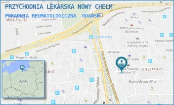 PORADNIA REUMATOLOGICZNA - PRZYCHODNIA LEKARSKA NOWY CHEŁM - UL. TYTUSA CHAŁUBIŃSKIEGO 23,  GDAŃSK