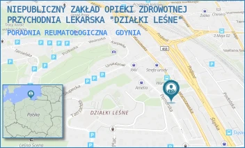 PORADNIA REUMATOLOGICZNA - NIEPUBLICZNY ZAKŁAD OPIEKI ZDROWOTNEJ PRZYCHODNIA LEKARSKA "DZIAŁKI LEŚNE" - UL. WARSZAWSKA 34-36,  GDYNIA