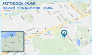 PORADNIA REUMATOLOGICZNA - PRZYCHODNIA ORŁOWO SPÓŁKA Z OGRANICZONĄ ODPOWIEDZIALNOŚCIĄ - UL. WROCŁAWSKA 54,  GDYNIA