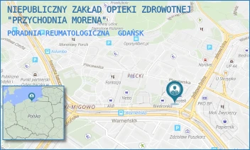 PORADNIA REUMATOLOGICZNA - NIEPUBLICZNY ZAKŁAD OPIEKI ZDROWOTNEJ "PRZYCHODNIA MORENA" - UL. JAŚKOWA DOLINA 105,  GDAŃSK
