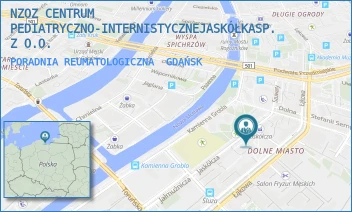 PORADNIA REUMATOLOGICZNA - NZOZ CENTRUM PEDIATRYCZNO-INTERNISTYCZNEJASKÓŁKASP.Z O.O. - UL. JASKÓŁCZA 7/15,  GDAŃSK