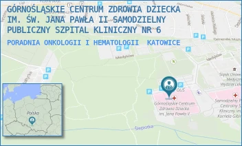 PORADNIA ONKOLOGII I HEMATOLOGII - GÓRNOŚLĄSKIE CENTRUM ZDROWIA DZIECKA IM. ŚW. JANA PAWŁA II SAMODZIELNY PUBLICZNY SZPITAL KLINICZNY NR 6 - UL. MEDYKÓW 16,  KATOWICE