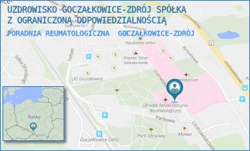 PORADNIA REUMATOLOGICZNA - UZDROWISKO GOCZAŁKOWICE-ZDRÓJ SPÓŁKA Z OGRANICZONĄ ODPOWIEDZIALNOŚCIĄ - UL. UZDROWISKOWA 55,  GOCZAŁKOWICE-ZDRÓJ