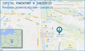PORADNIA REUMATOLOGICZNA - SZPITAL POWIATOWY W ZAWIERCIU - UL. POWSTAŃCÓW ŚLĄSKICH 8,  ZAWIERCIE