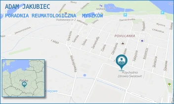 PORADNIA REUMATOLOGICZNA - ADAM JAKUBIEC - UL. 1 MAJA 130,  MYSZKÓW