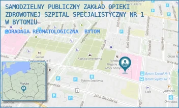 PORADNIA REUMATOLOGICZNA - SAMODZIELNY PUBLICZNY ZAKŁAD OPIEKI ZDROWOTNEJ SZPITAL SPECJALISTYCZNY NR 1 W BYTOMIU - UL. ŻEROMSKIEGO 7,  BYTOM