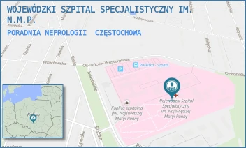 PORADNIA NEFROLOGII - WOJEWÓDZKI SZPITAL SPECJALISTYCZNY IM. N.M.P. - UL. BIALSKA 104/118,  CZĘSTOCHOWA