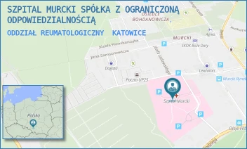 ODDZIAŁ REUMATOLOGICZNY - SZPITAL MURCKI SPÓŁKA Z OGRANICZONĄ ODPOWIEDZIALNOŚCIĄ - UL. ALFREDA SOKOŁOWSKIEGO 2,  KATOWICE