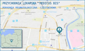 PORADNIA REUMATOLOGICZNA - PRZYCHODNIA LEKARSKA "MEDICUS BIS" - NADRZECZNA 46/48,  CZĘSTOCHOWA