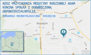 PORADNIA REUMATOLOGICZNA - NZOZ PRZYCHODNIA MEDYCYNY RODZINNEJ ADAM KONINA SPÓŁKA Z OGRANICZONĄ ODPOWIEDZIALNOŚCIĄ - UL. LIGONIA 11 D,  KOSZĘCIN