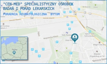 PORADNIA REUMATOLOGICZNA - "CEN-MED" SPECJALISTYCZNY OŚRODEK BADAŃ I PORAD LEKARSKICH - UL. CHORZOWSKA 12/D,  BYTOM