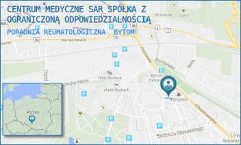PORADNIA REUMATOLOGICZNA - CENTRUM MEDYCZNE SAR SPÓŁKA Z OGRANICZONĄ ODPOWIEDZIALNOŚCIĄ - UL. CHORZOWSKA 14,  BYTOM