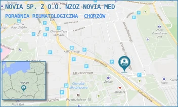 PORADNIA REUMATOLOGICZNA - NOVIA SP. Z O.O. NZOZ NOVIA MED - UL. IGNACEGO PADEREWSKIEGO 34,  CHORZÓW