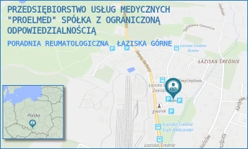 PORADNIA REUMATOLOGICZNA - PRZEDSIĘBIORSTWO USŁUG MEDYCZNYCH "PROELMED" SPÓŁKA Z OGRANICZONĄ ODPOWIEDZIALNOŚCIĄ - UL. STASZICA 4A,  ŁAZISKA GÓRNE