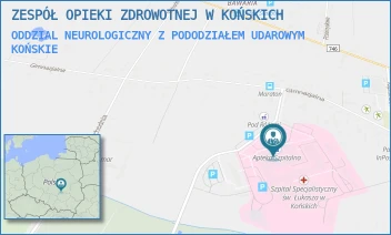 ODDZIAŁ NEUROLOGICZNY Z PODODZIAŁEM UDAROWYM - ZESPÓŁ OPIEKI ZDROWOTNEJ W KOŃSKICH - GIMNAZJALNA 41B,  KOŃSKIE
