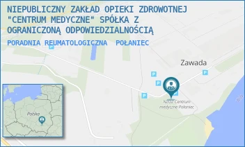 PORADNIA REUMATOLOGICZNA - NIEPUBLICZNY ZAKŁAD OPIEKI ZDROWOTNEJ "CENTRUM MEDYCZNE" SPÓŁKA Z OGRANICZONĄ ODPOWIEDZIALNOŚCIĄ - ZAWADA 24,  POŁANIEC