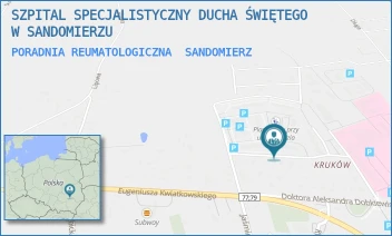 PORADNIA REUMATOLOGICZNA - SZPITAL SPECJALISTYCZNY DUCHA ŚWIĘTEGO W SANDOMIERZU - SCHINZLA 13,  SANDOMIERZ