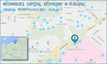 ODDZIAŁ REUMATOLOGICZNY - WOJEWÓDZKI SZPITAL ZESPOLONY W ELBLĄGU - KRÓLEWIECKA 146,  ELBLĄG