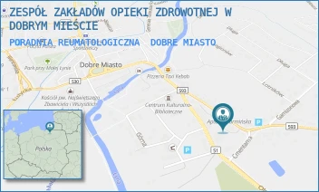 PORADNIA REUMATOLOGICZNA - ZESPÓŁ ZAKŁADÓW OPIEKI ZDROWOTNEJ IM. JERZEGO PIÓRO W DOBRYM MIEŚCIE - GRUNWALDZKA 10 B, DOBRE MIASTO