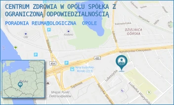 PORADNIA REUMATOLOGICZNA - CENTRUM ZDROWIA W OPOLU SPÓŁKA Z OGRANICZONĄ ODPOWIEDZIALNOŚCIĄ - UL. LUDWIKA WARYŃSKIEGO 30,  OPOLE