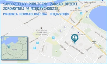 PORADNIA REUMATOLOGICZNA - SAMODZIELNY PUBLICZNY ZAKŁAD OPIEKI ZDROWOTNEJ W MIĘDZYCHODZIE - SZPITALNA 10,  MIĘDZYCHÓD