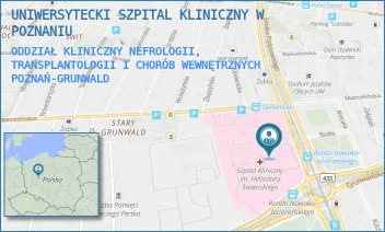 ODDZIAŁ KLINICZNY NEFROLOGII, TRANSPLANTOLOGII I CHORÓB WEWNĘTRZNYCH - UNIWERSYTECKI SZPITAL KLINICZNY W POZNANIU - PRZYBYSZEWSKIEGO 49,  POZNAŃ-GRUNWALD