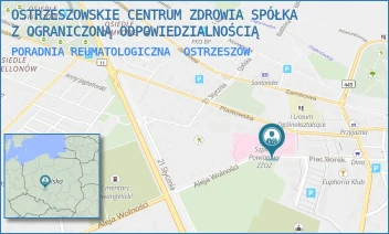 PORADNIA REUMATOLOGICZNA - OSTRZESZOWSKIE CENTRUM ZDROWIA SPÓŁKA Z OGRANICZONĄ ODPOWIEDZIALNOŚCIĄ - AL. WOLNOŚCI 4,  OSTRZESZÓW