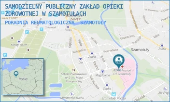 PORADNIA REUMATOLOGICZNA - SAMODZIELNY PUBLICZNY ZAKŁAD OPIEKI ZDROWOTNEJ W SZAMOTUŁACH - SUKIENNICZA 13,  SZAMOTUŁY