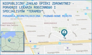 PORADNIA REUMATOLOGICZNA - NIEPUBLICZNY ZAKŁAD OPIEKI ZDROWOTNEJ - PORADNIE LEKARZA RODZINNEGO I SPECJALISTÓW "TERAMED" - KOSTRZYŃSKA 3 I 5,  POZNAŃ-NOWE MIASTO