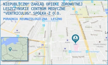 PORADNIA REUMATOLOGICZNA - NIEPUBLICZNY ZAKŁAD OPIEKI ZDROWOTNEJ LESZCZYŃSKIE CENTRUM MEDYCZNE "VENTRICULUS" SPÓŁKA Z O.O. - SŁOWIAŃSKA 41,  LESZNO