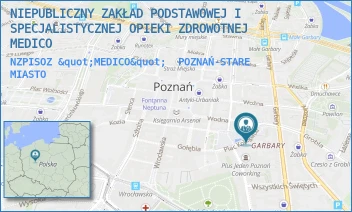 NZPISOZ "MEDICO" - NIEPUBLICZNY ZAKŁAD PODSTAWOWEJ I SPECJALISTYCZNEJ OPIEKI ZDROWOTNEJ MEDICO - PL. KOLEGIACKI 12/A,  POZNAŃ-STARE MIASTO