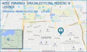 PORADNIA REUMATOLOGICZNA - NZOZ PORADNIA SPECJALISTYCZNA MEDICAL MAGDALENA ZAKRZEWSKA - B. CHROBREGO 48,  LESZNO