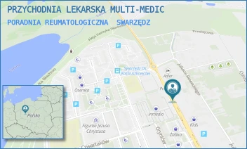 PORADNIA REUMATOLOGICZNA - PRZYCHODNIA LEKARSKA MULTI-MEDIC - CIESZKOWSKIEGO 100/102,  SWARZĘDZ