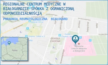PORADNIA REUMATOLOGICZNA - REGIONALNE CENTRUM MEDYCZNE W BIAŁOGARDZIE SPÓŁKA Z OGRANICZONĄ ODPOWIEDZIALNOŚCIĄ - CHOPINA 29, BIAŁOGARD