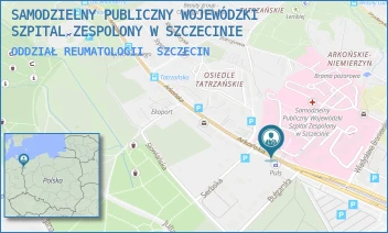ODDZIAŁ REUMATOLOGII - SAMODZIELNY PUBLICZNY WOJEWÓDZKI SZPITAL ZESPOLONY W SZCZECINIE - ARKOŃSKA 4,  SZCZECIN