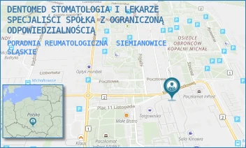 PORADNIA REUMATOLOGICZNA - DENTOMED STOMATOLOGIA I LEKARZE SPECJALIŚCI SPÓŁKA Z OGRANICZONĄ ODPOWIEDZIALNOŚCIĄ - UL. E.ORZESZKOWEJ 20,  SIEMIANOWICE ŚLĄSKIE